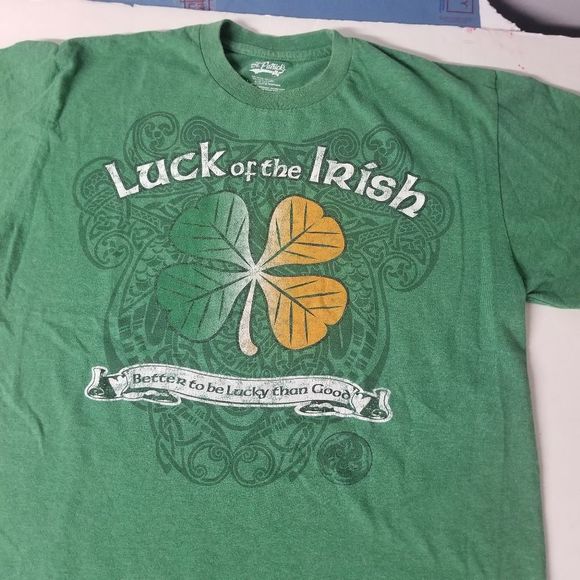 Lucky Irish Tee mens large green - Picture 7 of 10